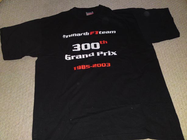 ミナルディ 300戦記念 Tシャツ 2003 L