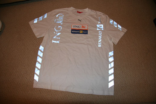 ING ルノーF1 リフレクティブ Tシャツ プーマ製 2009 L(中古)