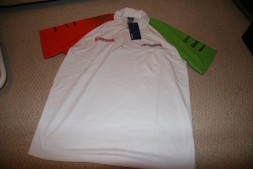 フォースインディア チームシャツ 2009 リーボック製 L(新品)