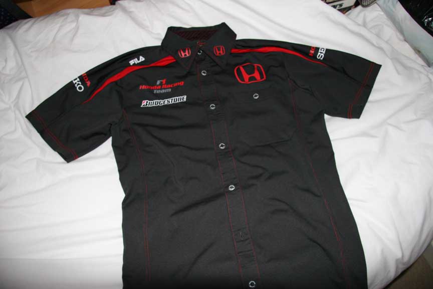 ホンダ F1 レースシャツ Fila製 2007 XL(新品)